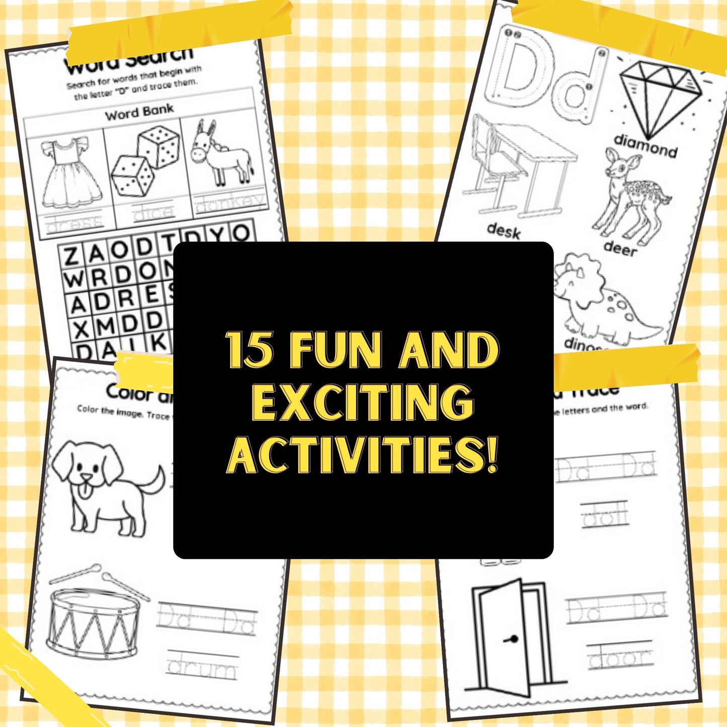 The Letter of the Week is D Worksheets