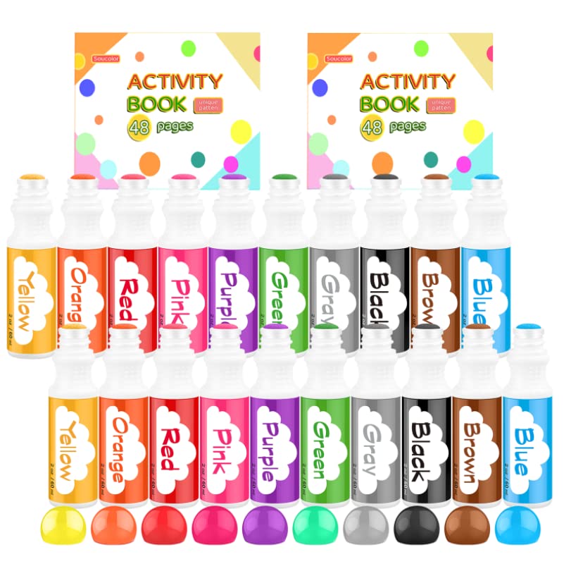 Dot Markers for Toddlers Kids Preschool, Washable, 8 Colors