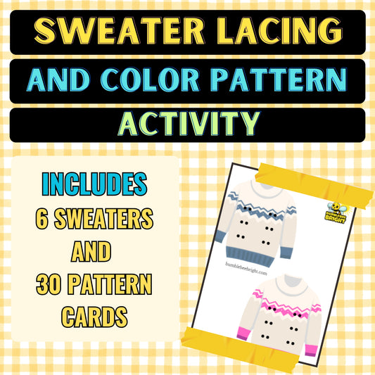 Sweater Lacing & Color Pattern Activity