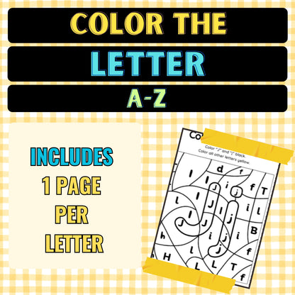 Color the Letter A to Z