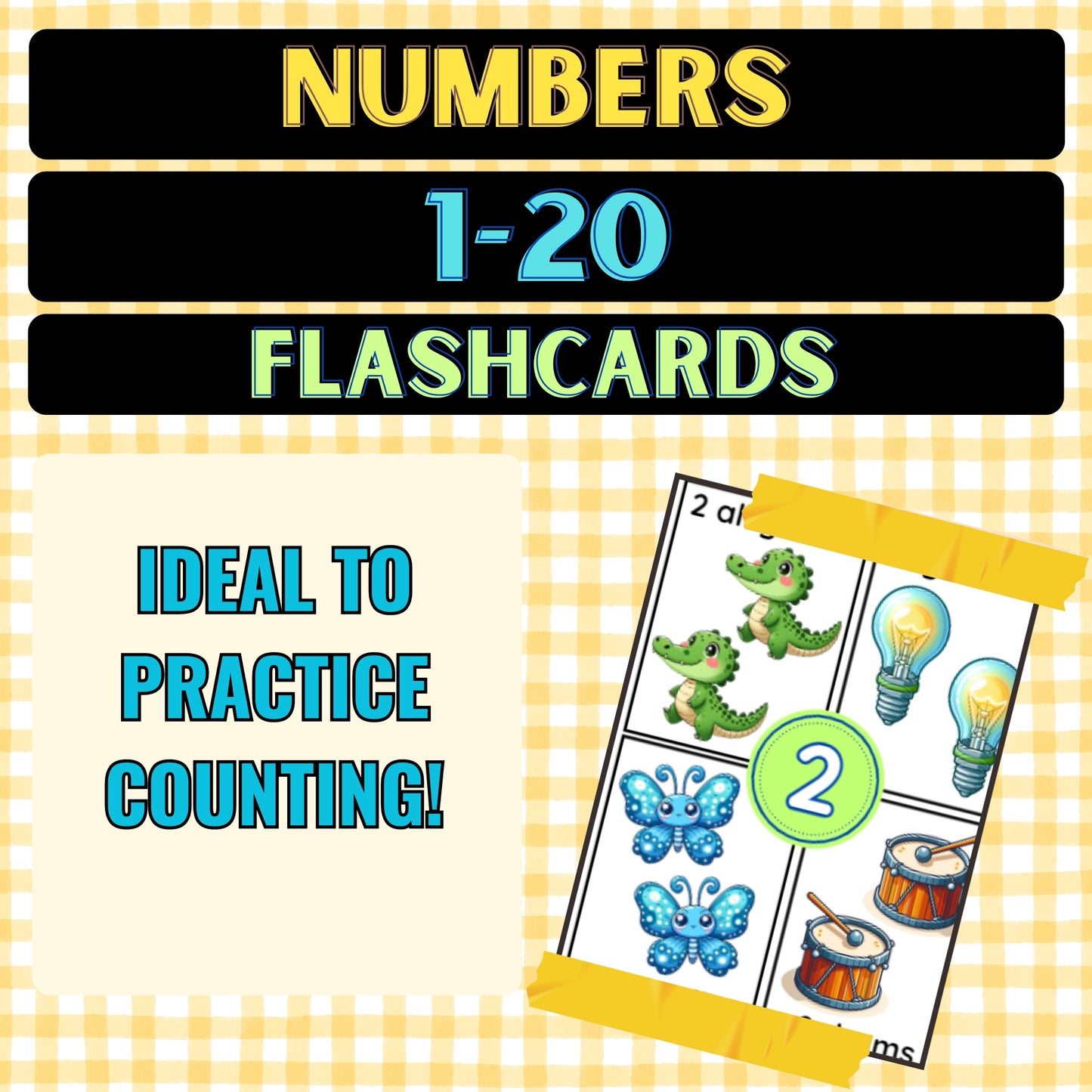 Numbers 1-20 Flashcards