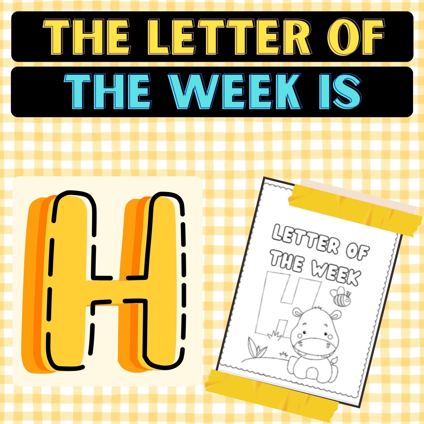 The Letter of the Week is H Worksheets