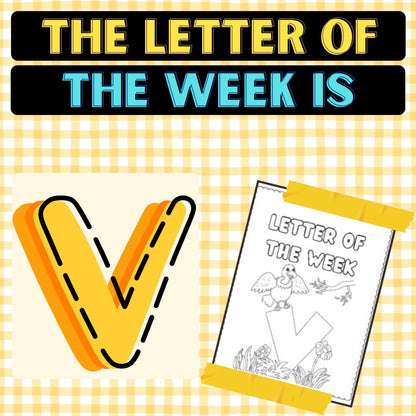 The Letter of the Week is V Worksheets