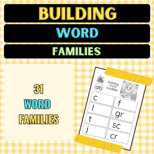 Building Word Families Worksheets