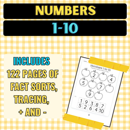 Numbers 1-10 Worksheet Bundle