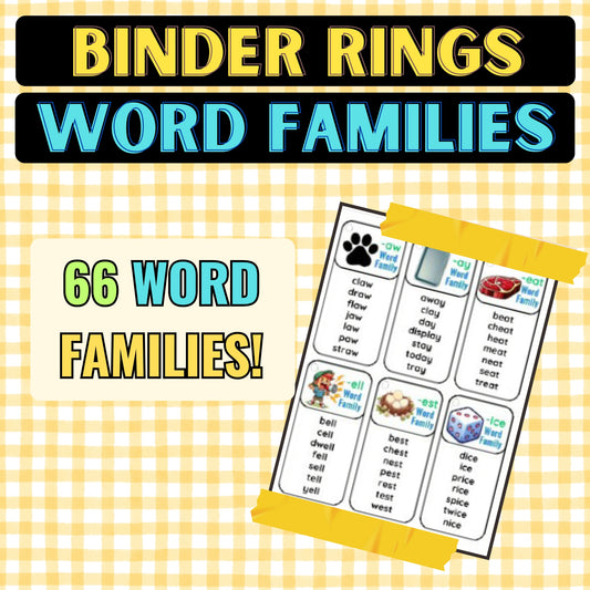 66 Binder Ring Word Families