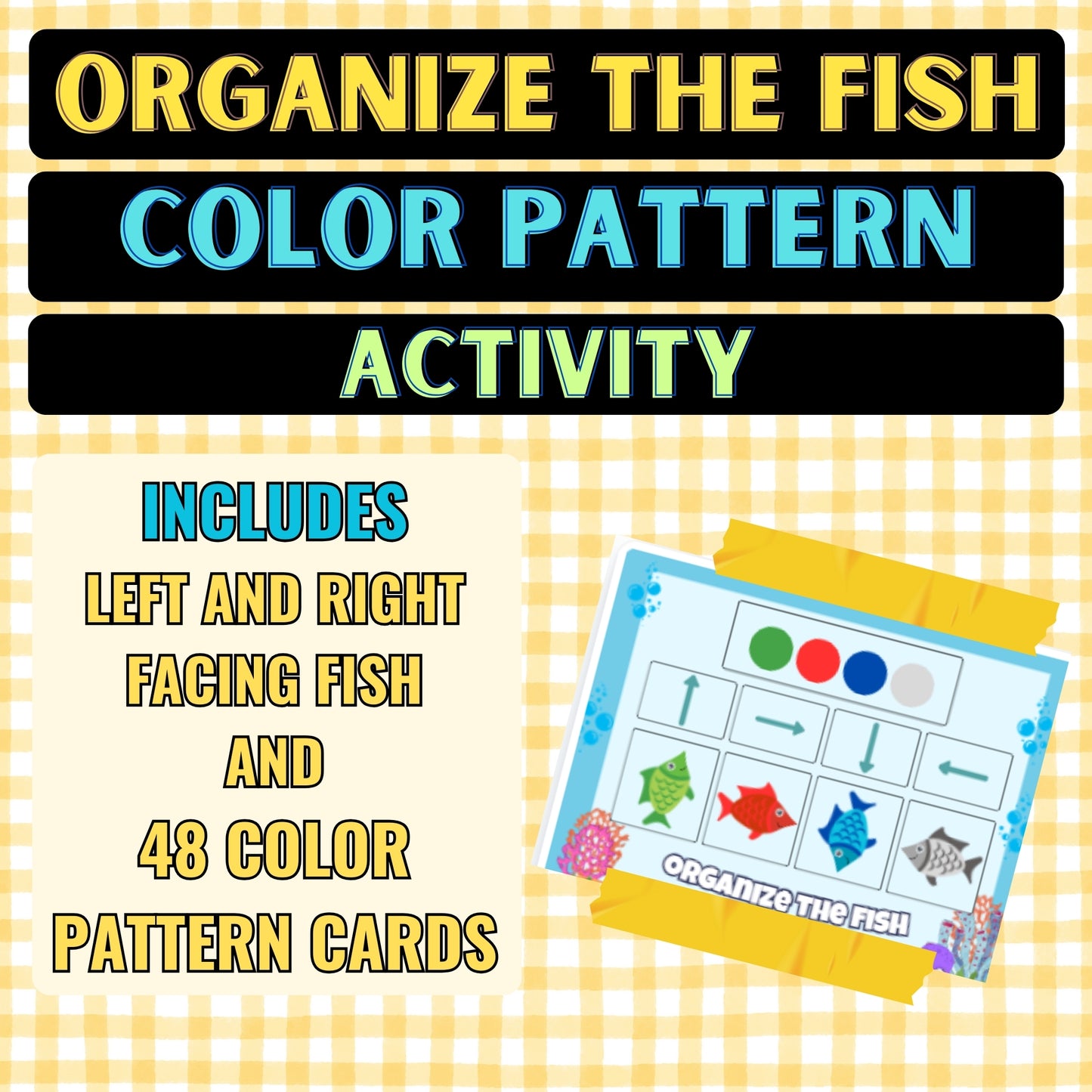 Organize The Fish Color Pattern Activity