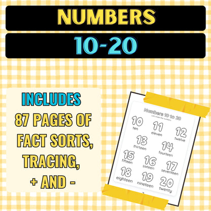 Numbers 10-20 Worksheet Bundle