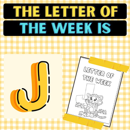 The Letter of the Week is J Worksheets