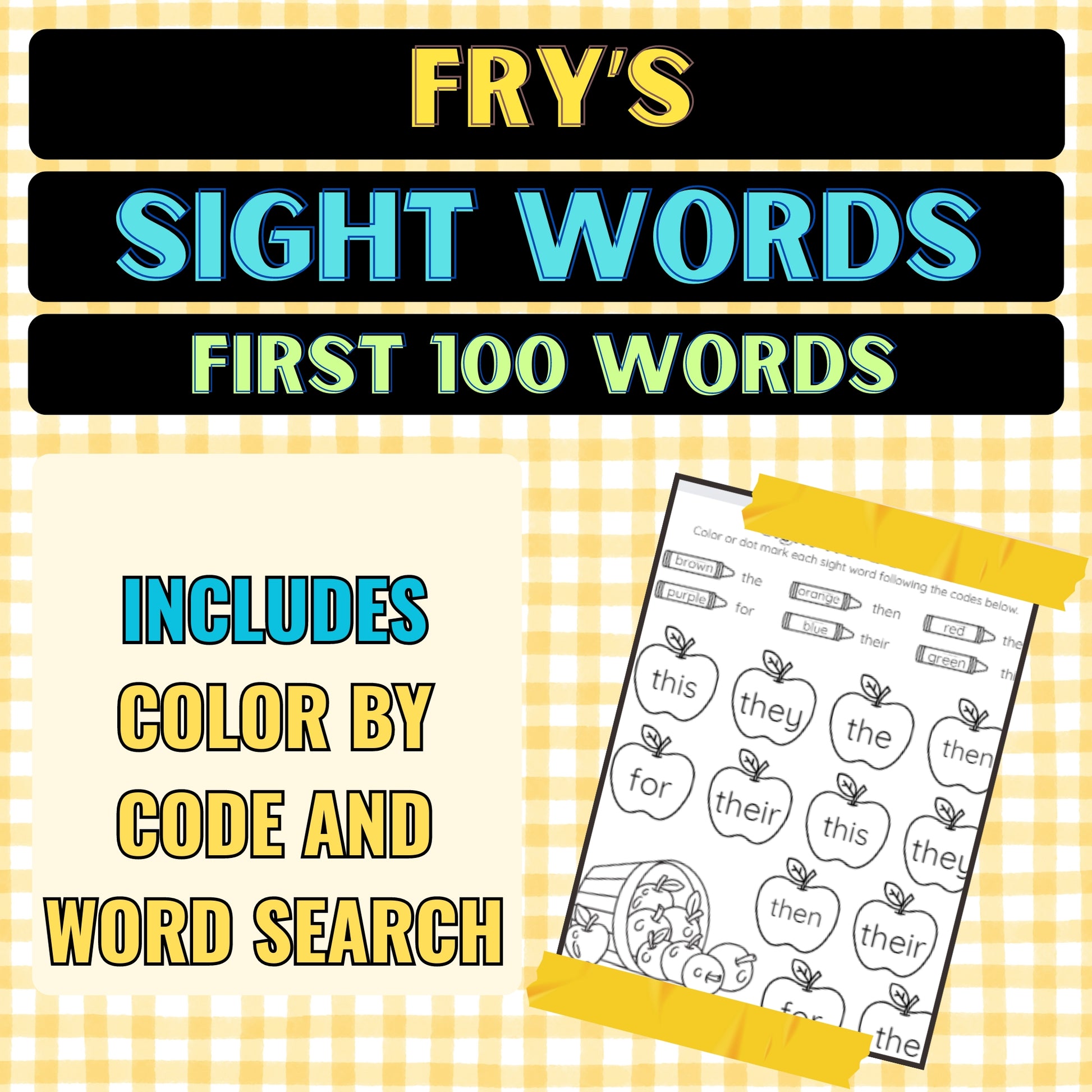 fry-s-100-sight-word-searches-pre-k-k-fun-printables-bumblebee-bright for First 100 Sight Words Free Printable Fry's 100 Sight Word Searches (Pre-K & K) - Fun Printables! – Bumblebee Bright for First 100 Sight Words Free Printable