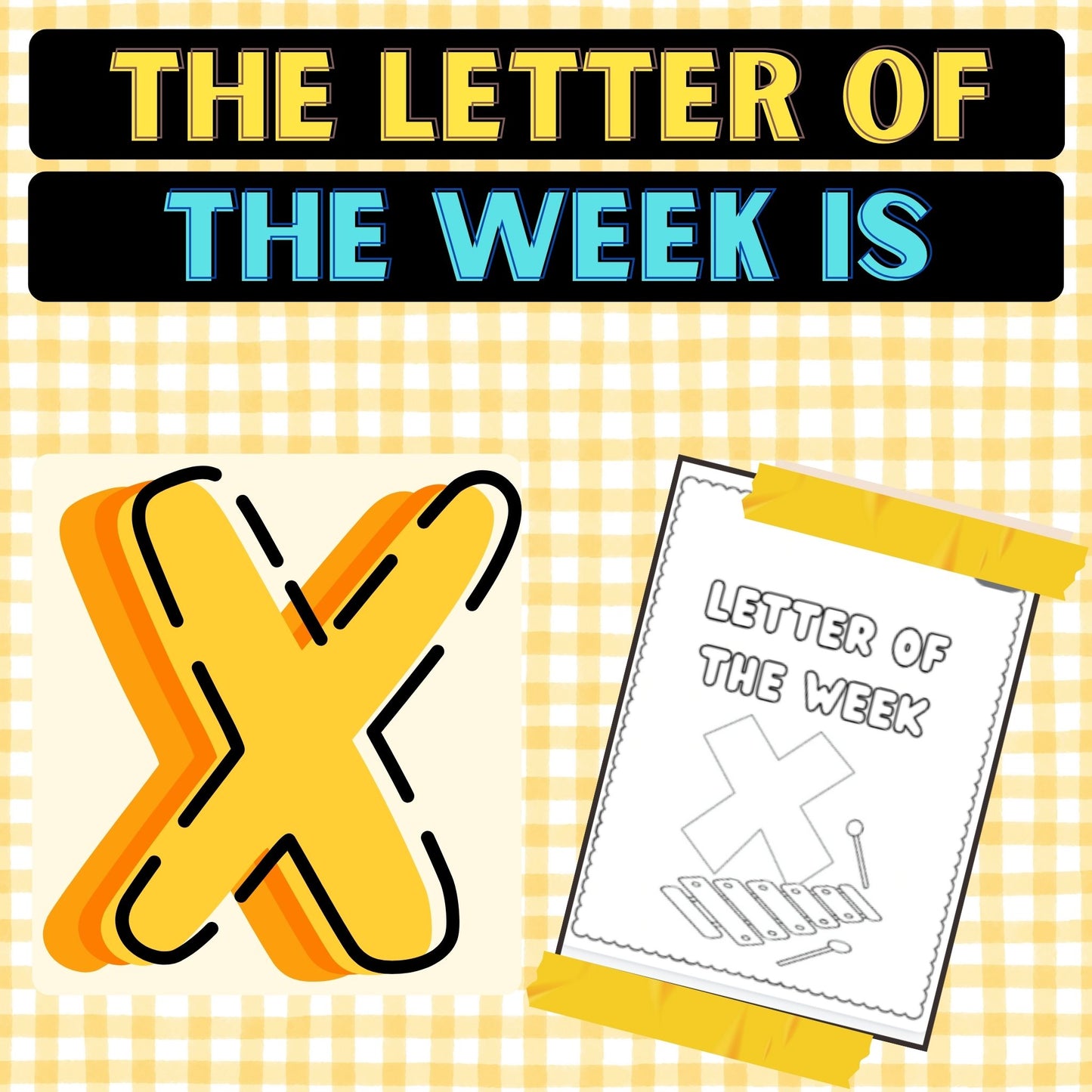 The Letter of the Week is X Worksheets