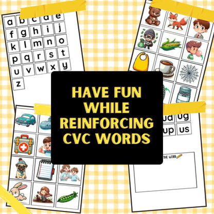 108 CVC Word Builder Activity