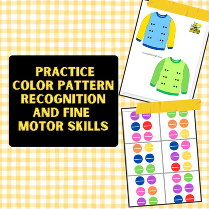 Sweater Lacing & Color Pattern Activity