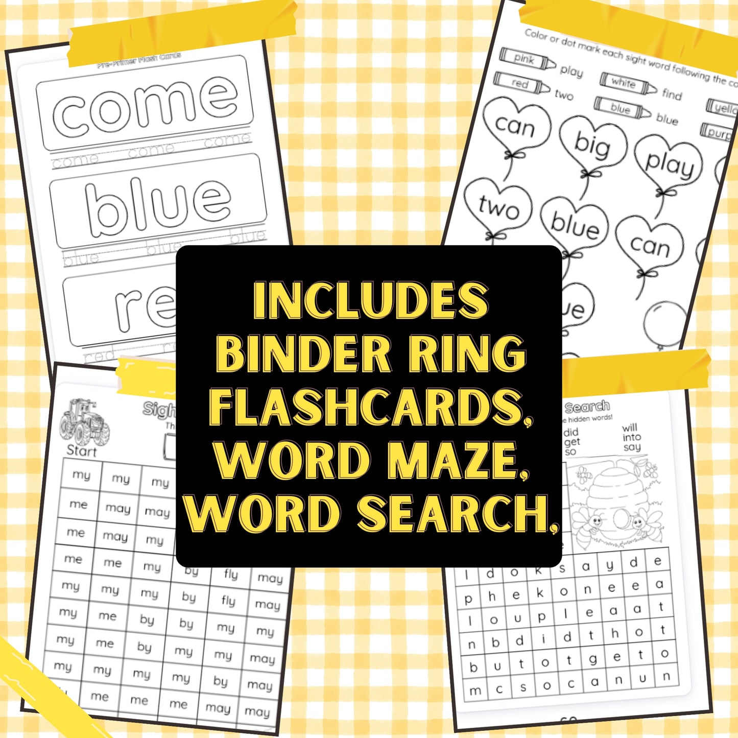 Dolch Sight Words Pre-Primer & Primer Bundle