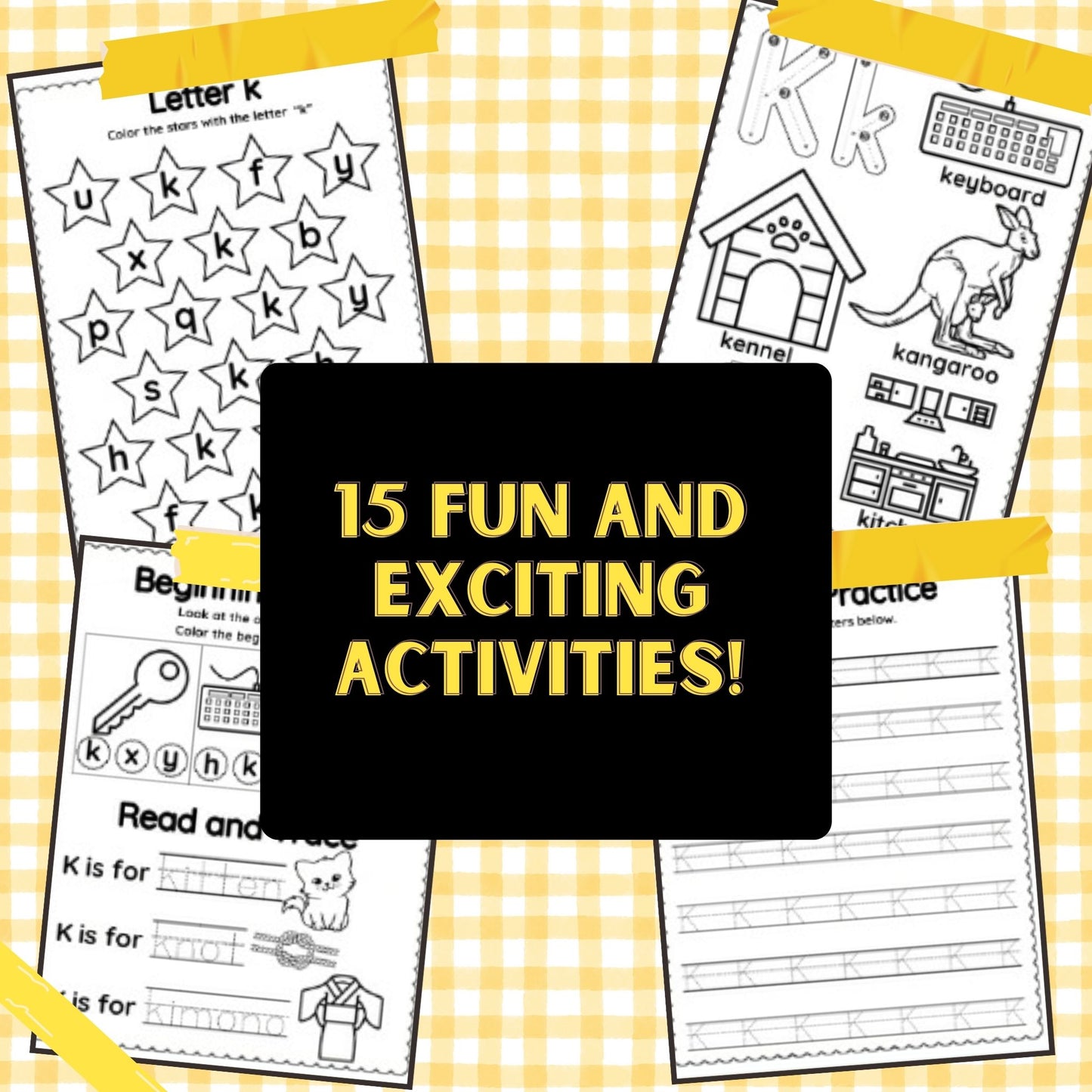 The Letter of the Week is K Worksheets