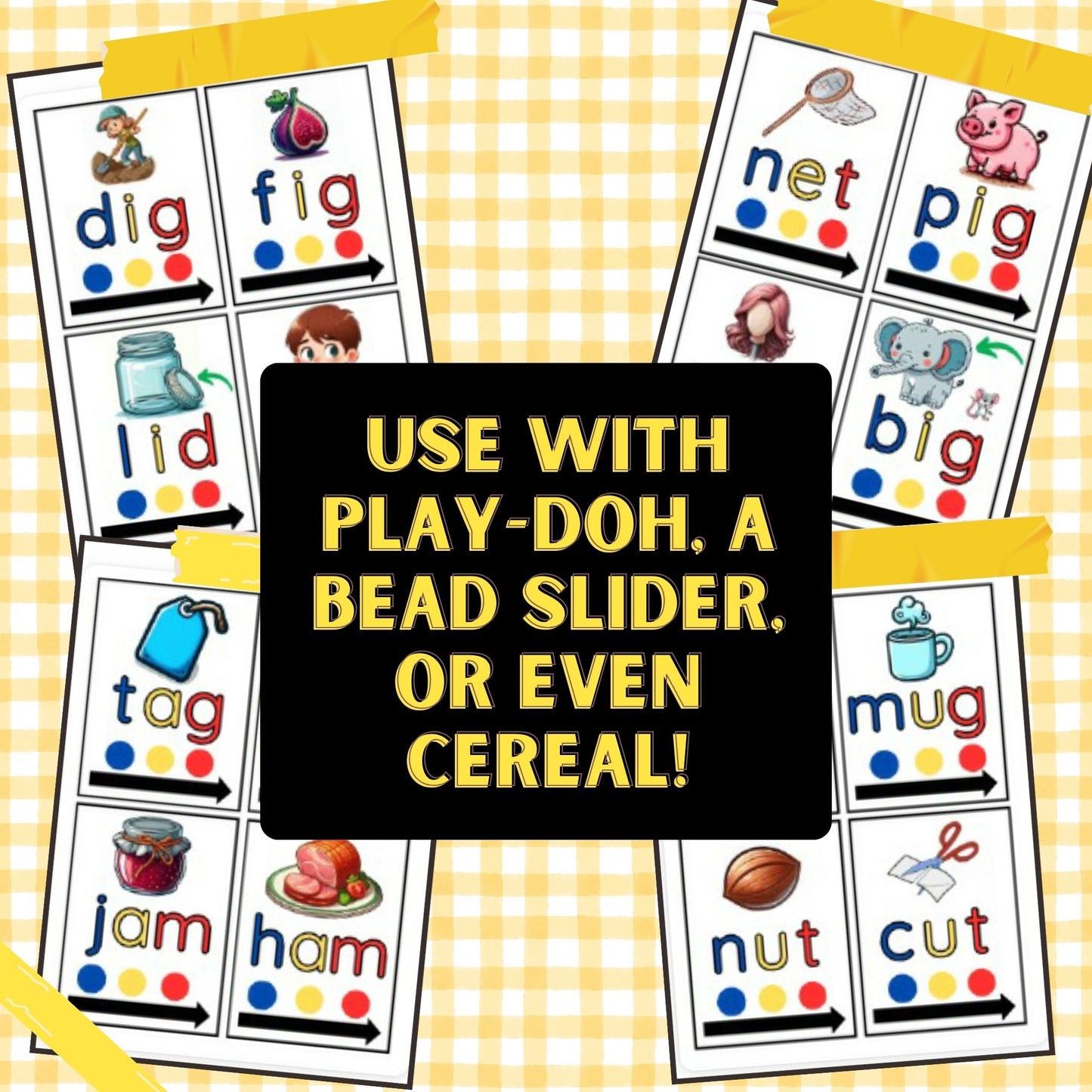 Decodable CVC Word Sliders and Segmentation