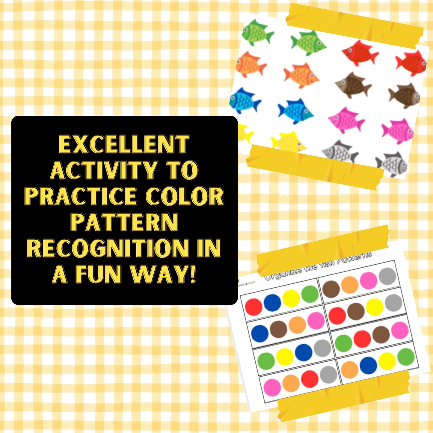 Organize The Fish Color Pattern Activity