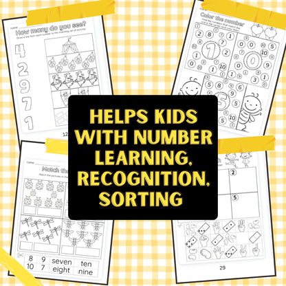 Numbers 1-10 Worksheet Bundle