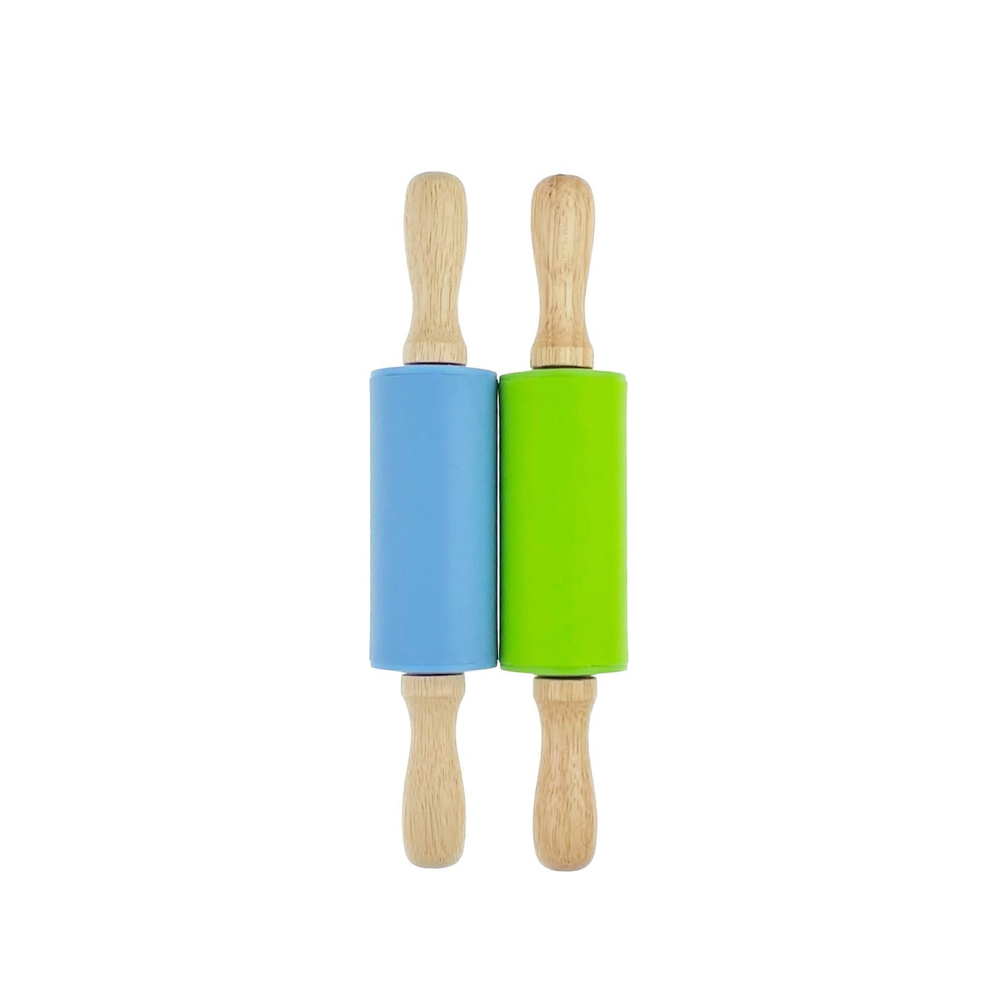 4 Pack Small 9 Inch Rolling Pins for Kids with Wooden Handles