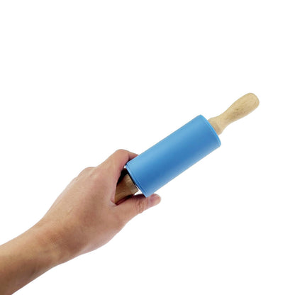 4 Pack Small 9 Inch Rolling Pins for Kids with Wooden Handles