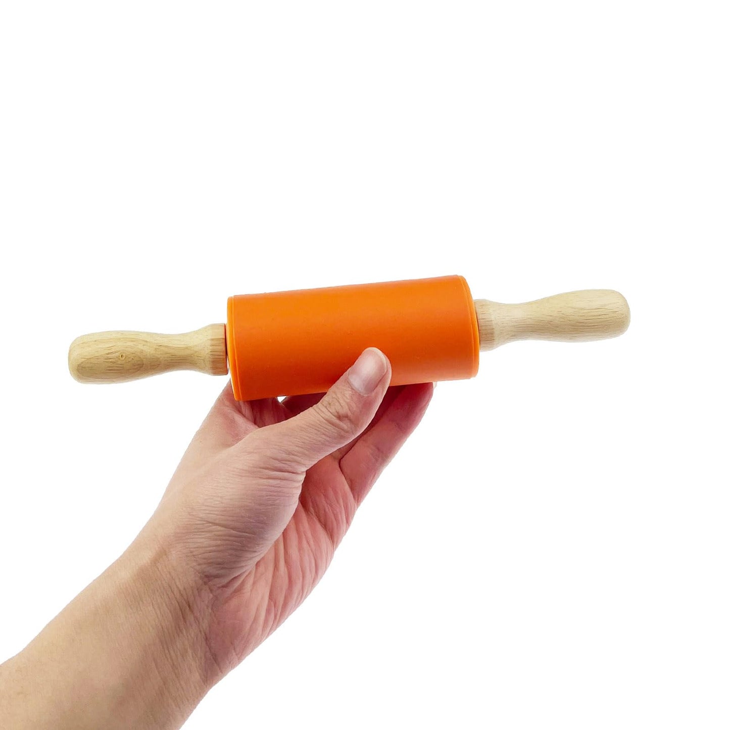 4 Pack Small 9 Inch Rolling Pins for Kids with Wooden Handles