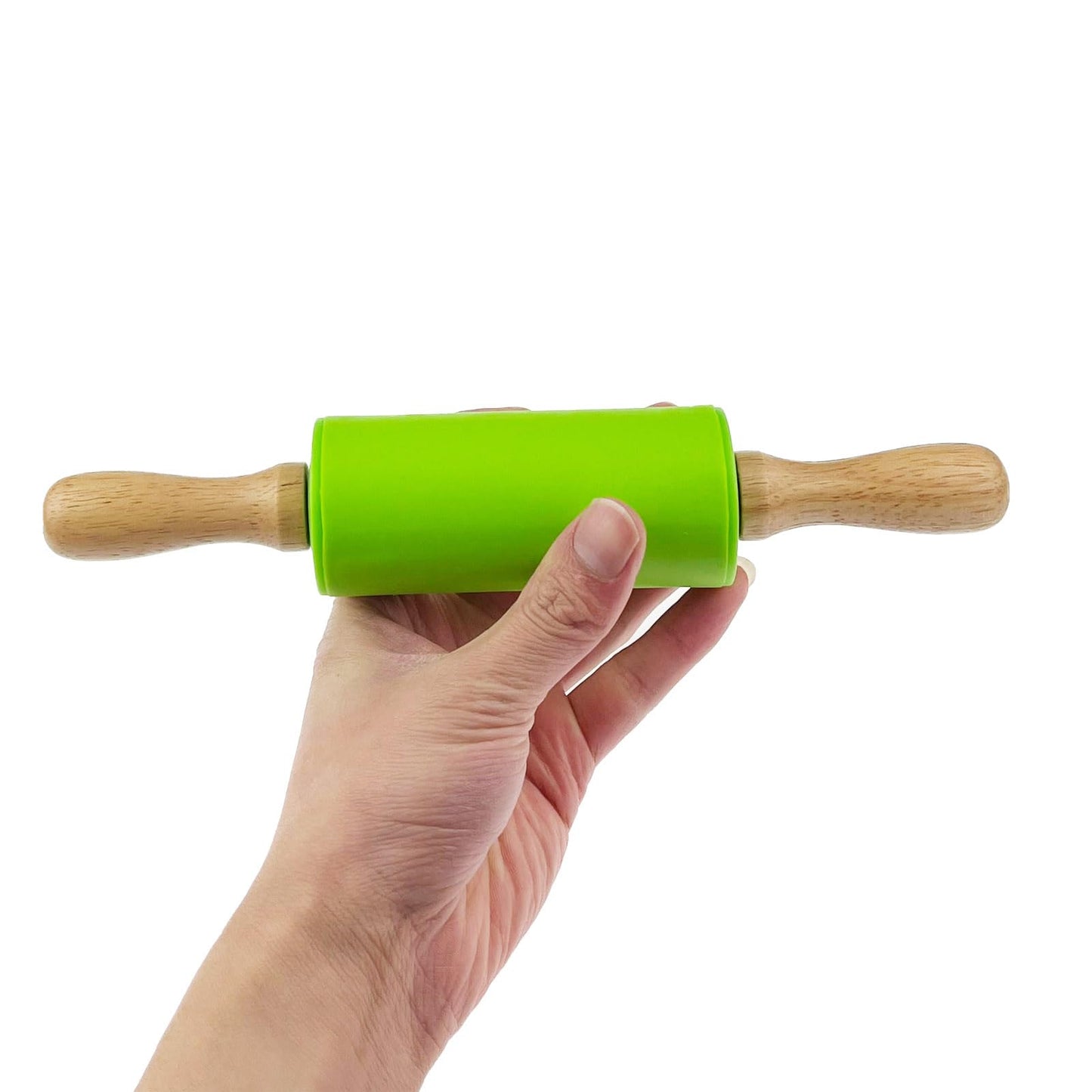 4 Pack Small 9 Inch Rolling Pins for Kids with Wooden Handles