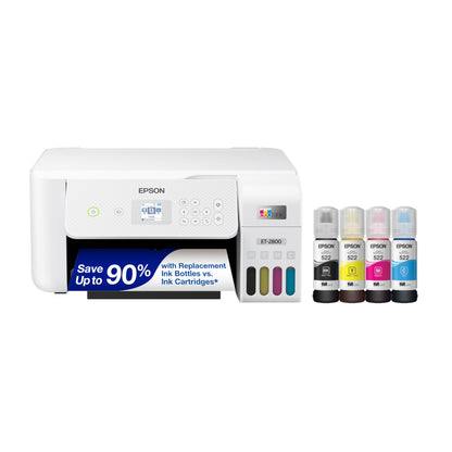 Epson EcoTank ET-2800 Wireless All-in-One Cartridge-Free Printer