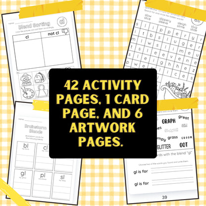 L Blends Worksheets