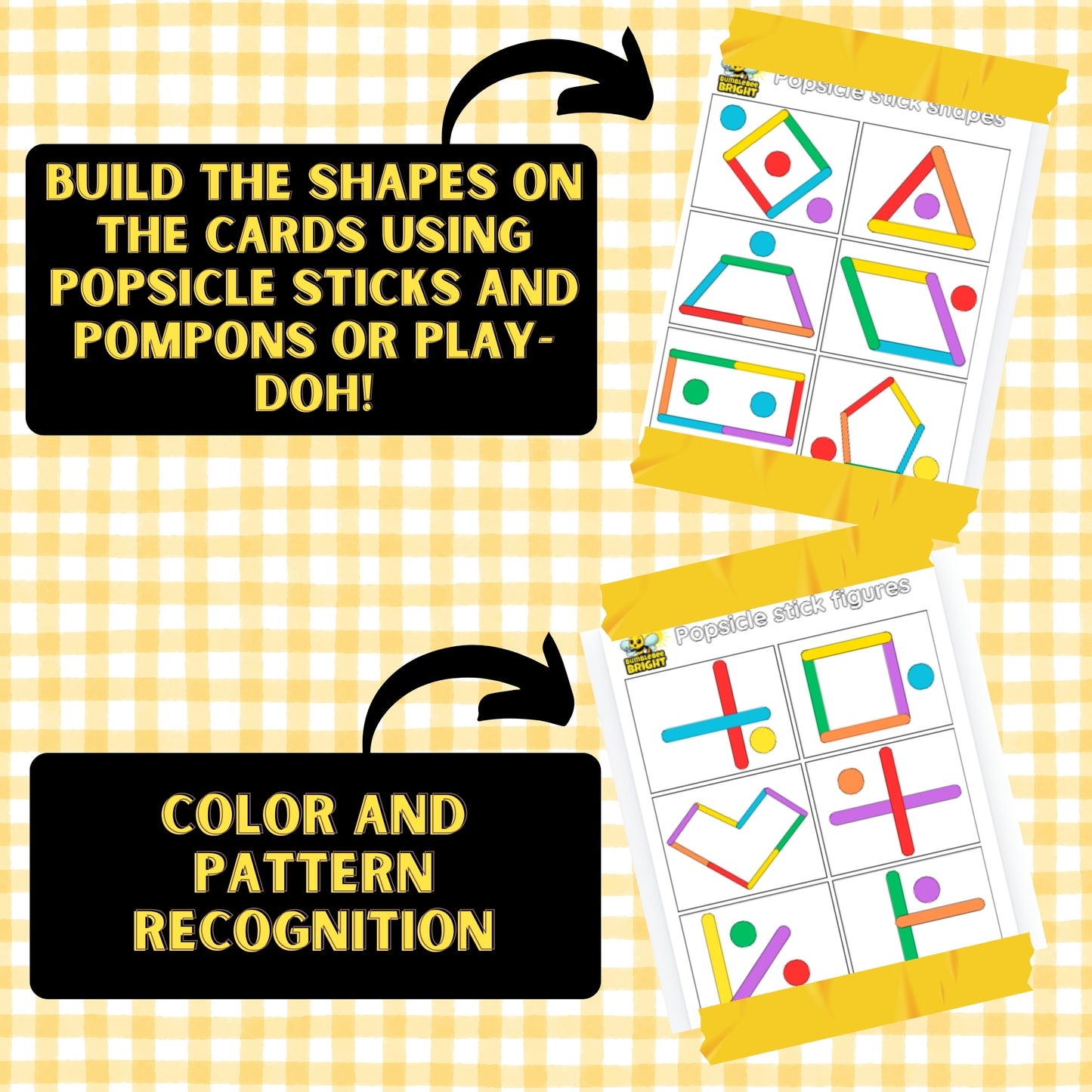 Popsicle Stick Shapes Activity