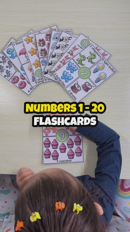 Numbers 1-20 Flashcards